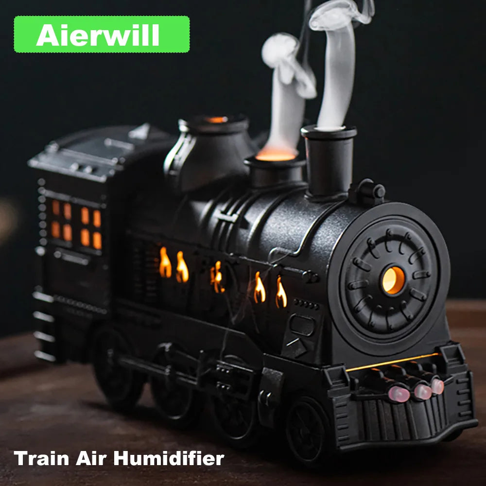 Train Air Humidifier Ultrasonic Aromatherapy Diffusers Mist Maker Fragrance Essential Oil Aroma Difusor Remote Control